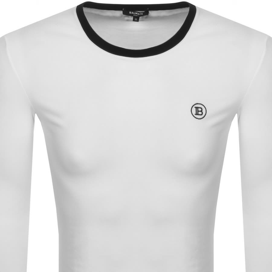 Alternative Image for ProductBalmain Ringer LS T Shirt White2